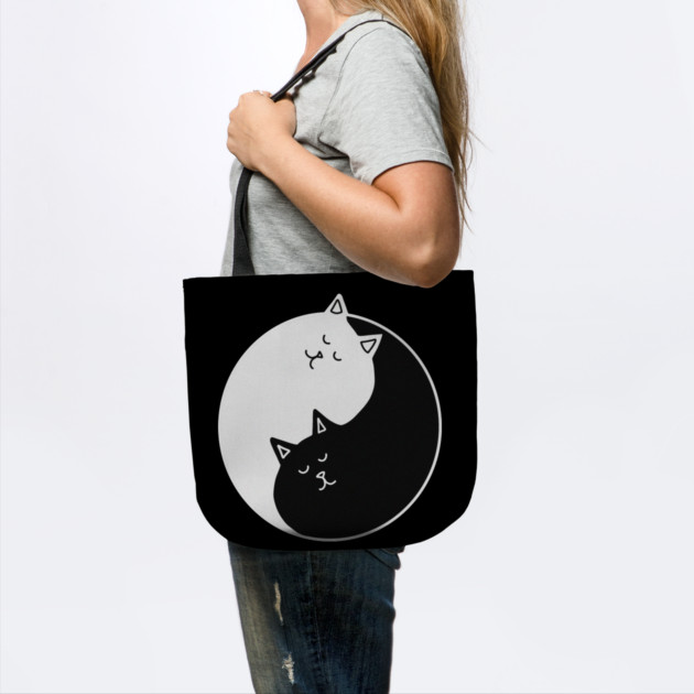 Yin Yang Cats, Cute Cats, Kitten Cat Lover by logiamerch