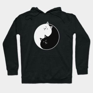 Yin Yang Cats, Cute Cats, Kitten Cat Lover Hoodie