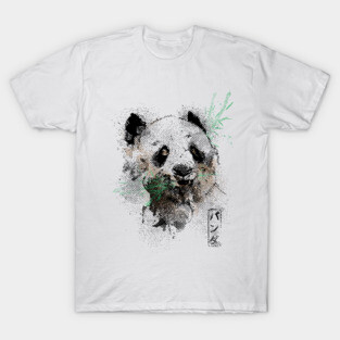 Panda Bear Watercolors T-Shirt