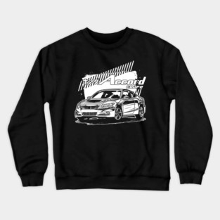 Accord Coupe - White Print Crewneck Sweatshirt