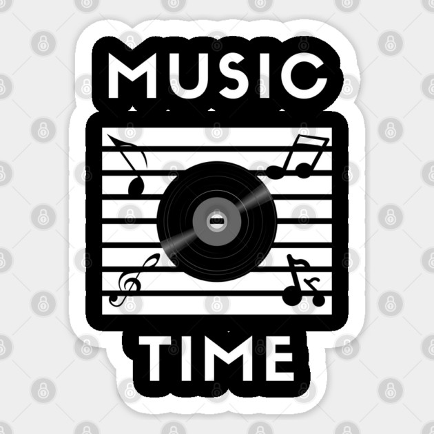 Music Time Sticker by Creatifly Graphic Tees