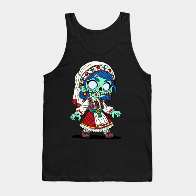 Cute Turkish Zombie Tank Top by H. R. Sinclair