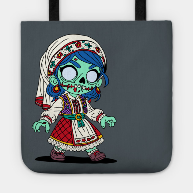 Cute Turkish Zombie Tote by H. R. Sinclair