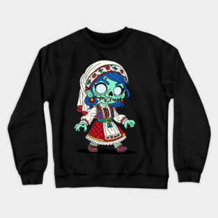 Cute Turkish Zombie Crewneck Sweatshirt