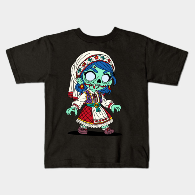 Cute Turkish Zombie Kids T-Shirt by H. R. Sinclair