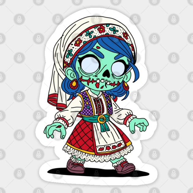 Cute Turkish Zombie Sticker by H. R. Sinclair