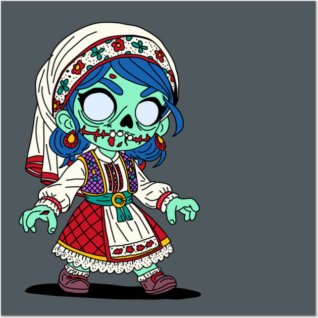Cute Turkish Zombie Wall Art by H. R. Sinclair