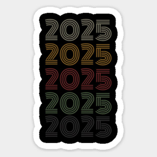 Happy New Year 2025 Magnet