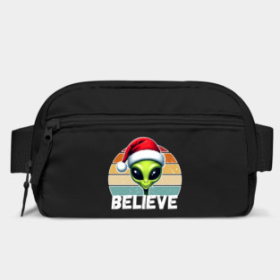 Alien Santa Believe, Funny Christmas Bag