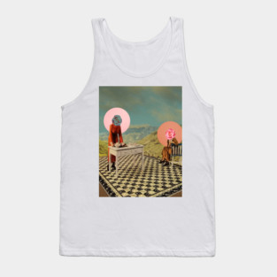 Wild Tea Party - Surreal/Collage Art Tank Top