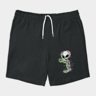 Glitchy Alien Dude Shorts