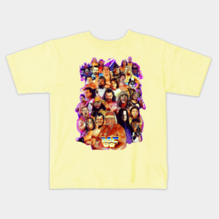 80s 90s WRESTLING STARS Kids T-Shirt