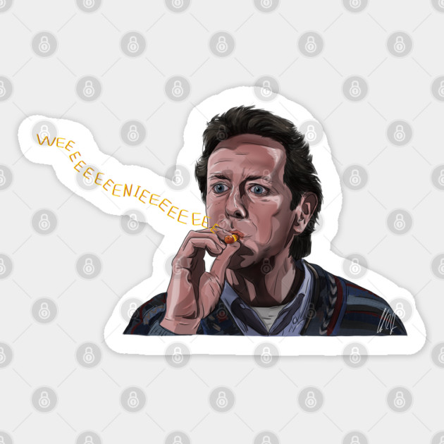 Santa Clause: My Weenie Whistle Sticker by 51Deesigns