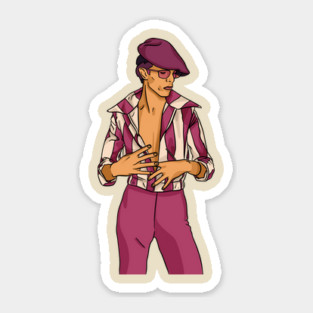 David Bowie PopArt Illustration Sticker