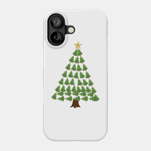 Christmas Tree Phone Case by Creatifly Graphic Tees