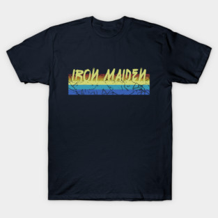 line vintage - iron maiden T-Shirt