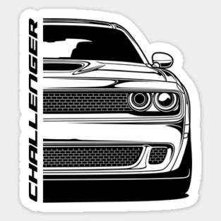 Dodge Challenger SRT Black Print Sticker