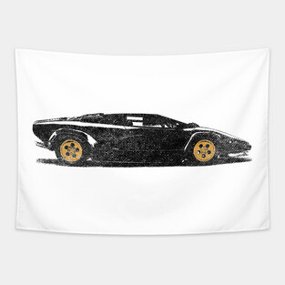 1984 Black & Gold (Distressed) Tapestry