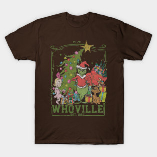 Whoville Vintage Grinch Christmas T-Shirt