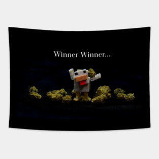 Winner winner... - Weed Design Tapestry