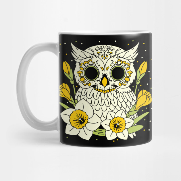 December Narcissus & Owl Skull by H. R. Sinclair