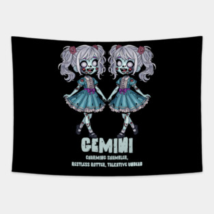 Gemini Zombies Tapestry