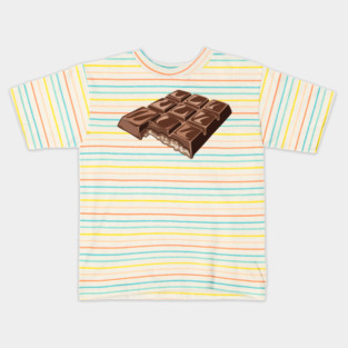 Chocolate Bar, Irresistible Chocolate Bar Art, Perfect for Sweet Tooth Fans and Candy Lovers Kids T-Shirt