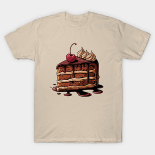 Chocolate Cake, Delicious Chocolate Cake Design, Perfect for Dessert Lovers and Baking Enthusiasts T-Shirt