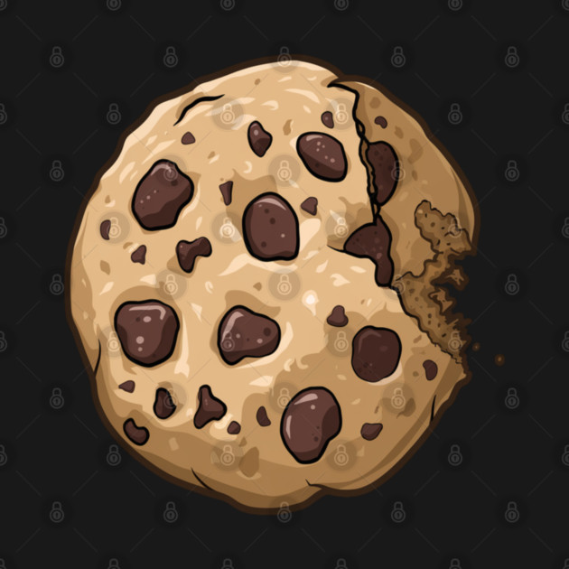 Chocolate Chip, Delicious Chocolate Chip Cookie Design, Perfect for Cookie Lovers and Dessert Enthusiasts by Pixel Threads 