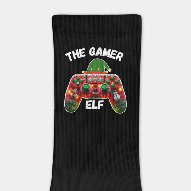 I'm The Gamer Elf, Christmas Gaming controller by Creatifly Graphic Tees