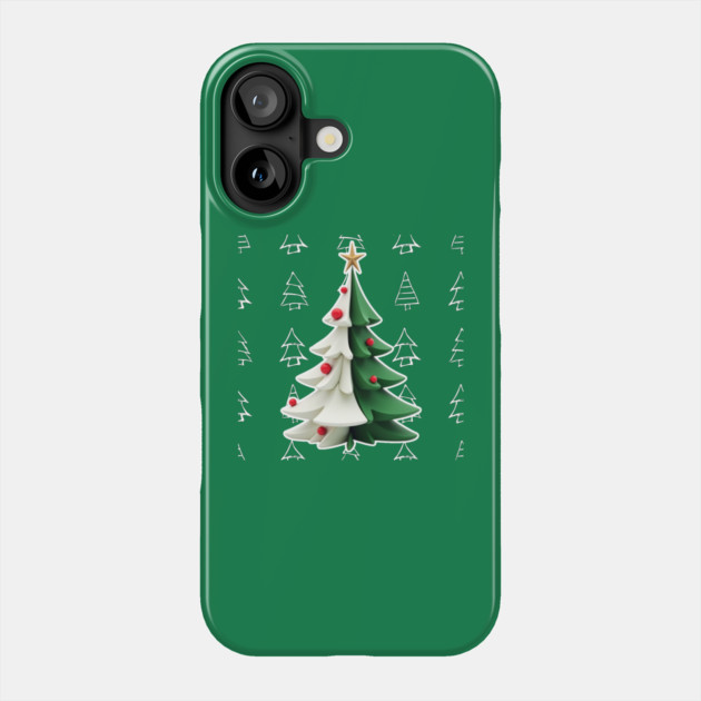 Christmas Tree Cake Phone Case by Creatifly Graphic Tees