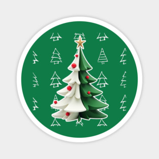 Christmas Tree Cake Magnet