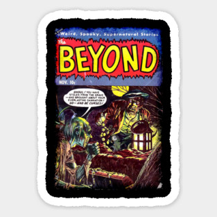 From Beyond Ghoulish Vintage Comic Tee Sticker