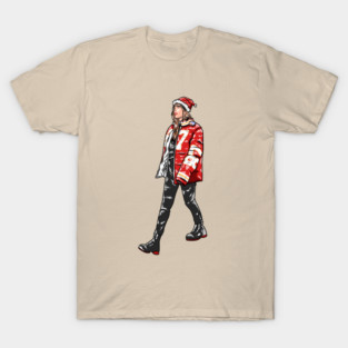 Kansas Swiftie Chiefs Red Christmas Cartoon T-Shirt