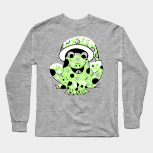 Agender Pride Yuletide Frog Long Sleeve T-Shirt