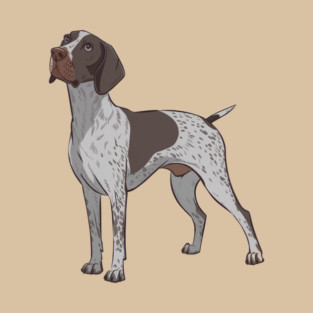 German Shorthaired Pointer, A Loyal Hunter’s Companion in Stunning Artwork T-Shirt