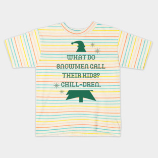 Christmas Snowman Joke - Funny Quote Kids T-Shirt