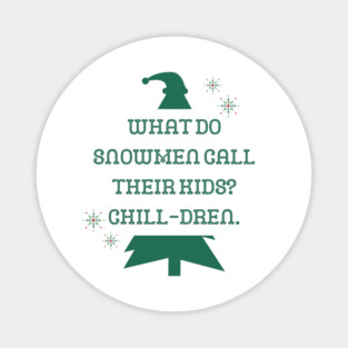 Christmas Snowman Joke - Funny Quote Magnet