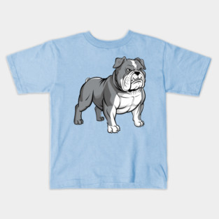 American Bulldog Design, Powerful, Muscular, and Loyal Dog Kids T-Shirt