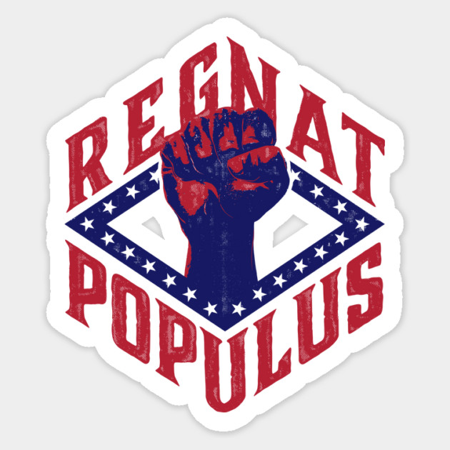 The People Rule Sticker by rt-shirts