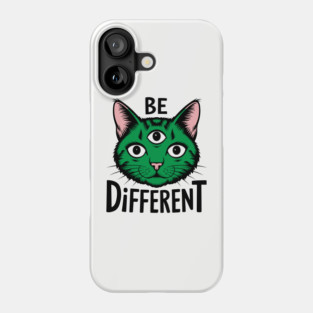 Be Different Personality Ironic Motivation Trippy Humor Phone Case
