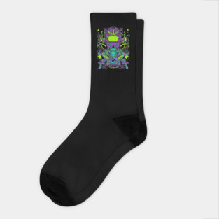 Cyberpunk Skull Socks