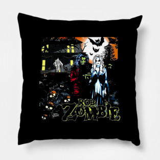 Rob Zombie Eerie Aesthetic Pillow