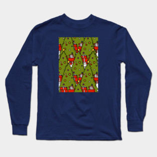 Christmas Tree Pattern Long Sleeve T-Shirt