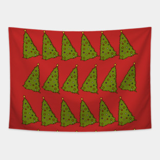 Christmas Tree Pattern Tapestry