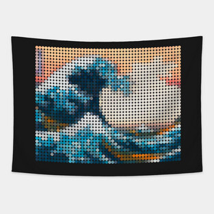 Great Wave Mosaic Tapestry