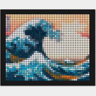 Great Wave Mosaic Posters and Art