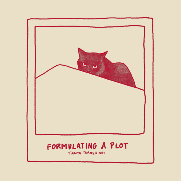 Formulating a plot- red by Tanya Turner Art