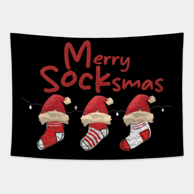 Merry Socksmas Tapestry by Db Printed