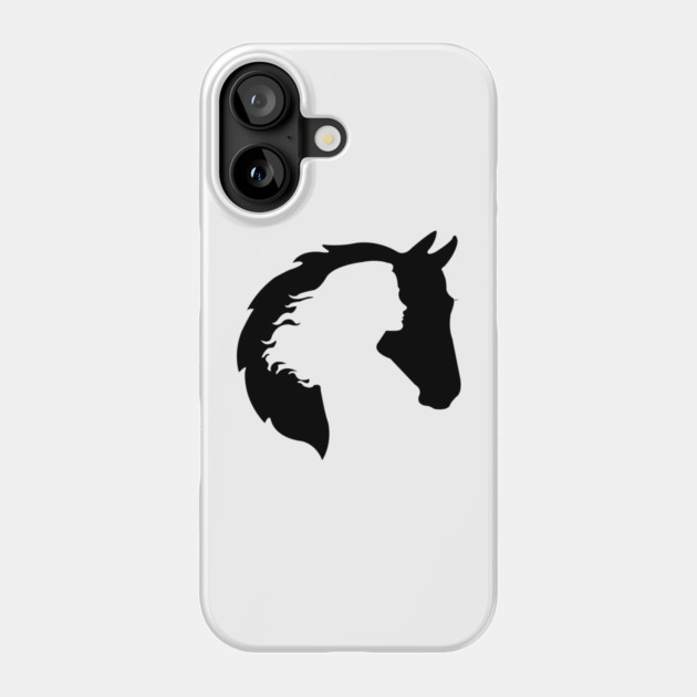 A Horse and a Lady Phone Case by DickinsonDesign